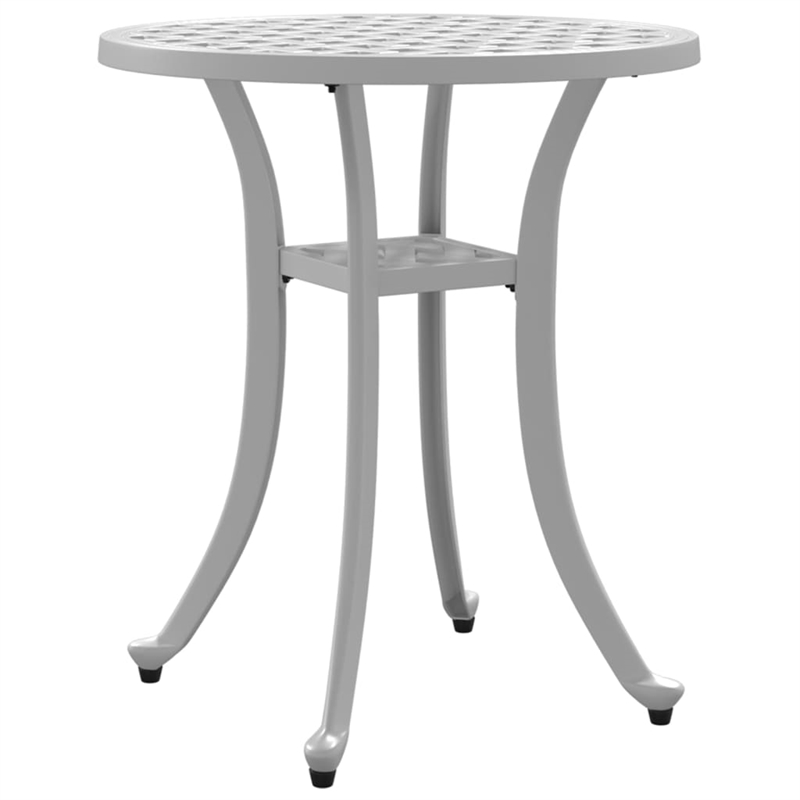vidaXL Cast Aluminum Garden Table in White