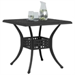 vidaXL Cast Aluminum Medium Garden Dining Table in Black
