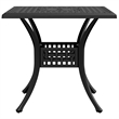 vidaXL Cast Aluminum Medium Garden Dining Table in Black