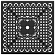 vidaXL Cast Aluminum Medium Garden Dining Table in Black