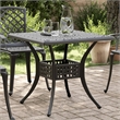 vidaXL Cast Aluminum Medium Garden Dining Table in Black
