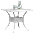 vidaXL Cast Aluminum Durable Garden Dining Table in White
