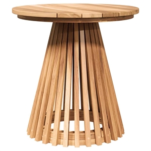 vidaXL Solid Teak Wood Side Table in Brown