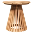 vidaXL Solid Teak Wood Side Table in Brown