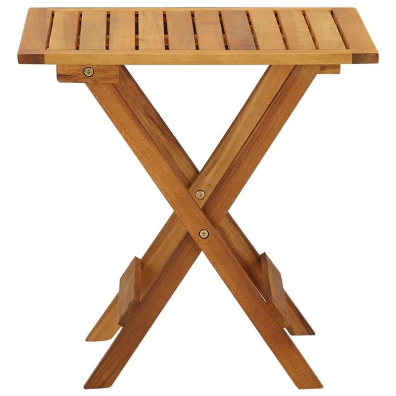 vidaXL Solid Acacia Wood Side Table in Brown