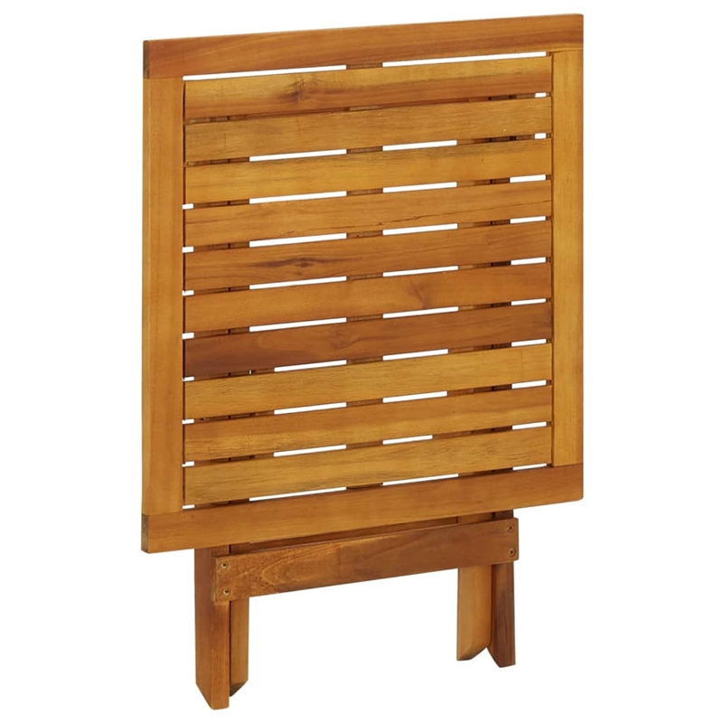 vidaXL Solid Acacia Wood Side Table in Brown