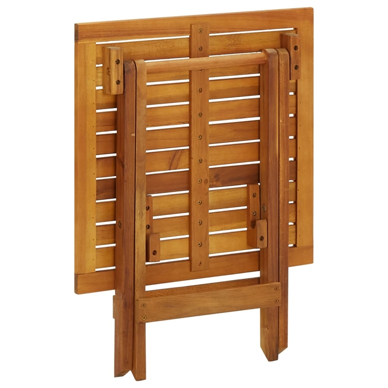 vidaXL Solid Acacia Wood Side Table in Brown