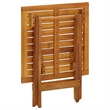 vidaXL Solid Acacia Wood Side Table in Brown