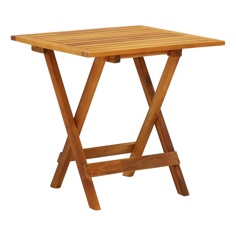 vidaXL Solid Acacia Wood Side Table in Brown