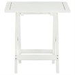 vidaXL Acacia Hardwood Small Foldable Side Table in White