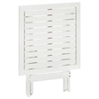 vidaXL Acacia Hardwood Small Foldable Side Table in White