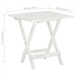 vidaXL Acacia Hardwood Small Foldable Side Table in White