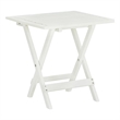 vidaXL Acacia Hardwood Small Foldable Side Table in White