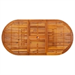 vidaXL Acacia Hardwood Large Extendable Dining Table  in Natural/Brown