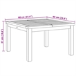 vidaXL Solid Teak Wood Coffee Table in Brown