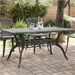 vidaXL Cast Aluminum Large Garden Dining Table in Black