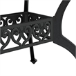 vidaXL Cast Aluminum Large Garden Dining Table in Black