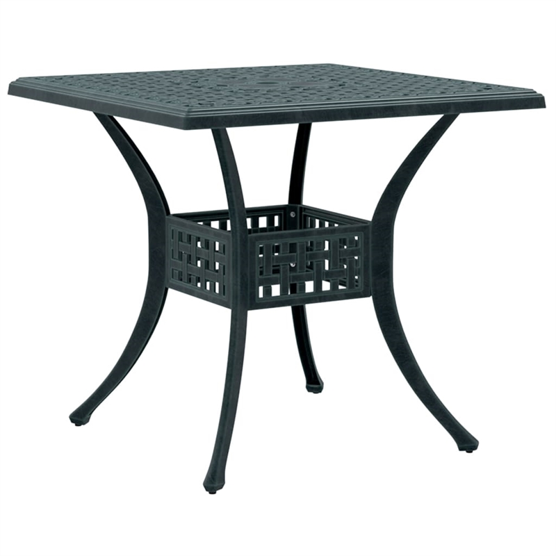 vidaXL Cast Aluminum Medium Garden Table in Green