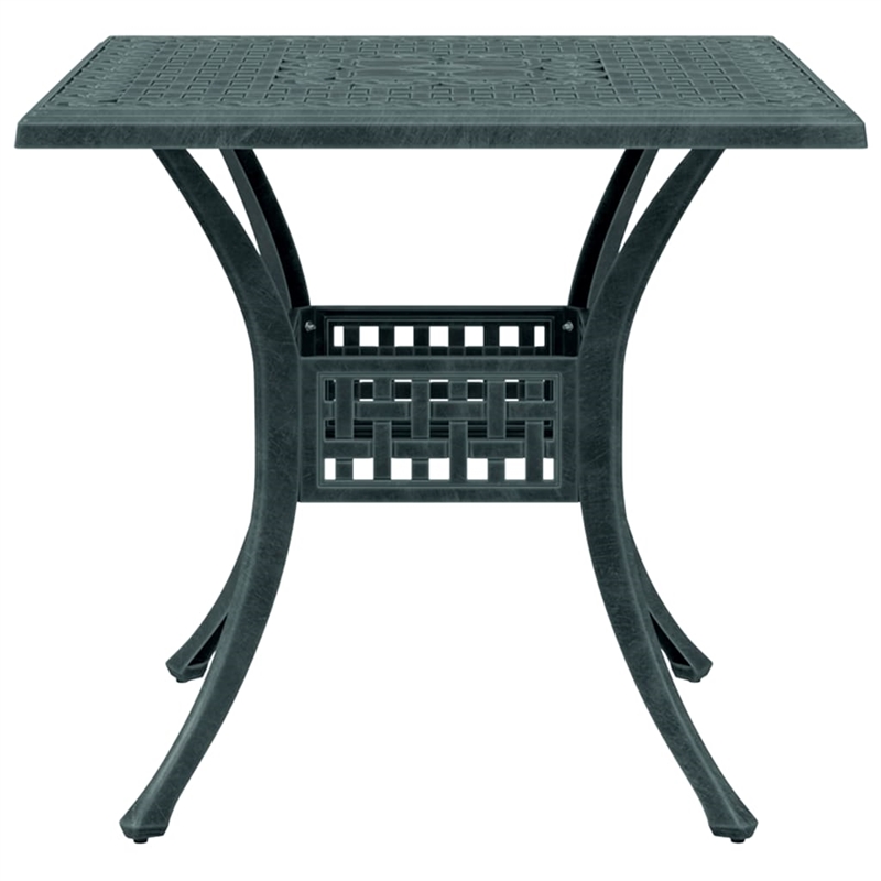 vidaXL Cast Aluminum Medium Garden Table in Green