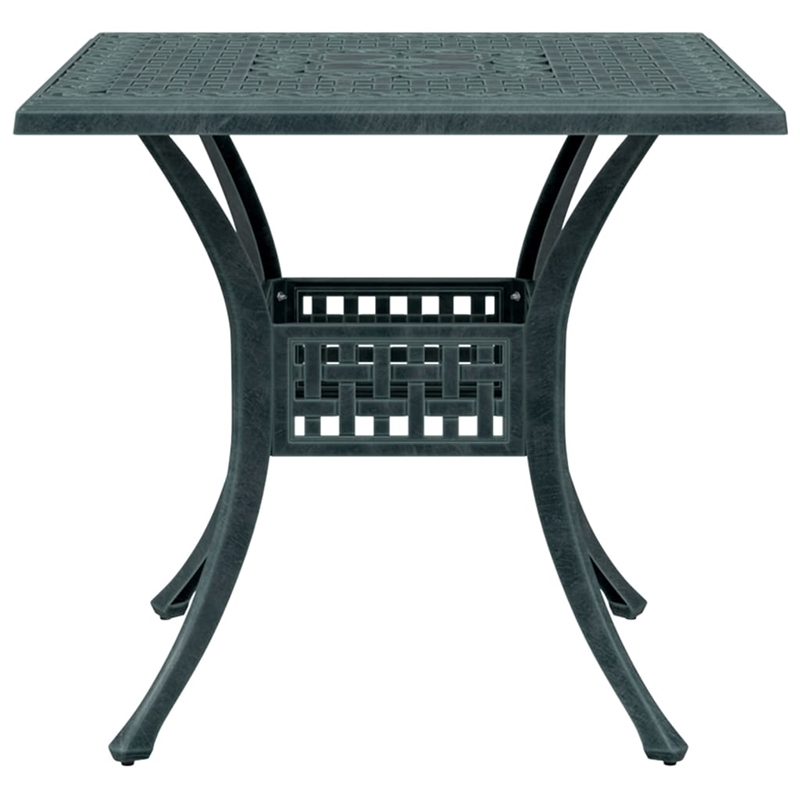 vidaXL Cast Aluminum Medium Garden Table in Green