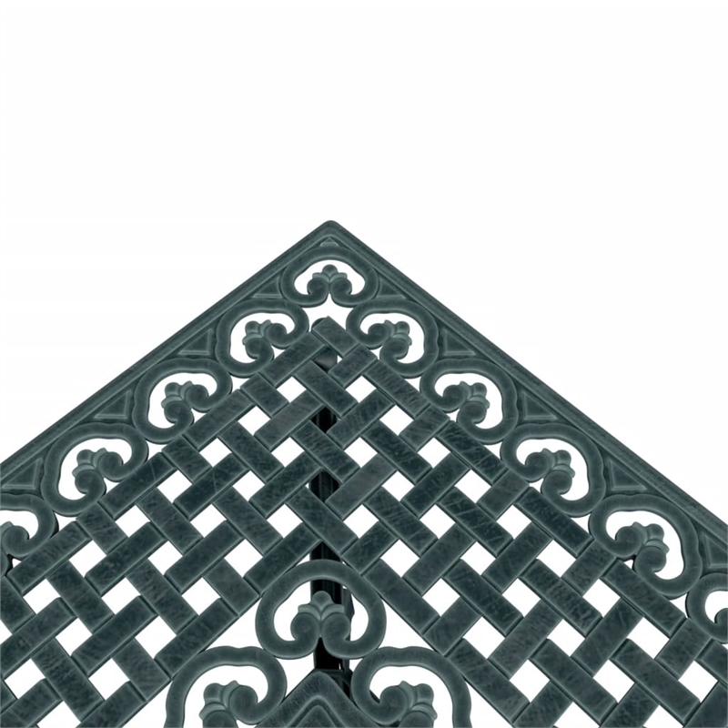 vidaXL Cast Aluminum Medium Garden Table in Green