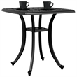 vidaXL Cast Aluminum Durable Medium Garden Table in Black