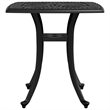 vidaXL Cast Aluminum Durable Medium Garden Table in Black