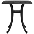 vidaXL Cast Aluminum Durable Medium Garden Table in Black