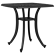 vidaXL Cast Aluminum Durable Medium Garden Table in Black