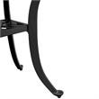 vidaXL Cast Aluminum Durable Medium Garden Table in Black
