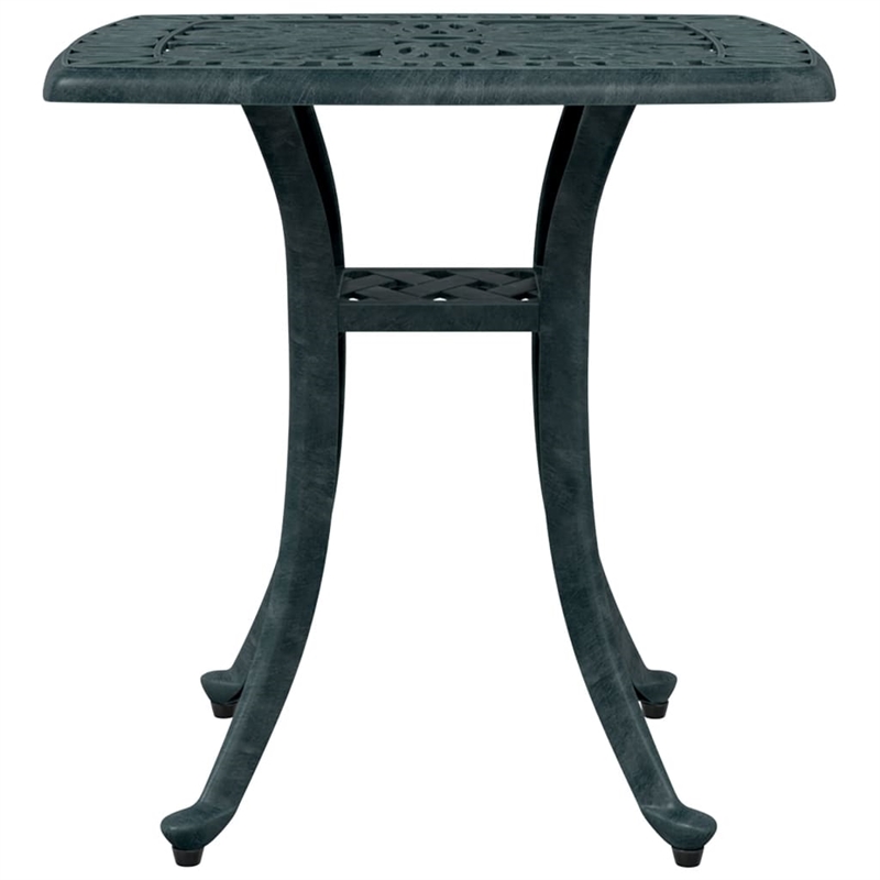 vidaXL Cast Aluminum Medium Garden Dining Table in Green