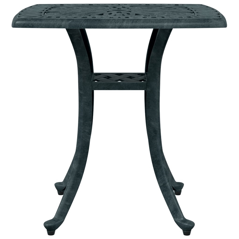 vidaXL Cast Aluminum Medium Garden Dining Table in Green