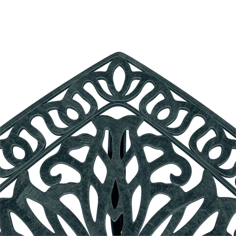 vidaXL Cast Aluminum Medium Garden Dining Table in Green