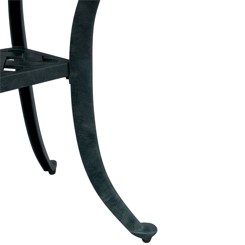 vidaXL Cast Aluminum Medium Garden Dining Table in Green