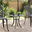vidaXL Cast Aluminum Medium Garden Dining Table in Black