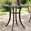 vidaXL Cast Aluminum Medium Garden Dining Table in Black