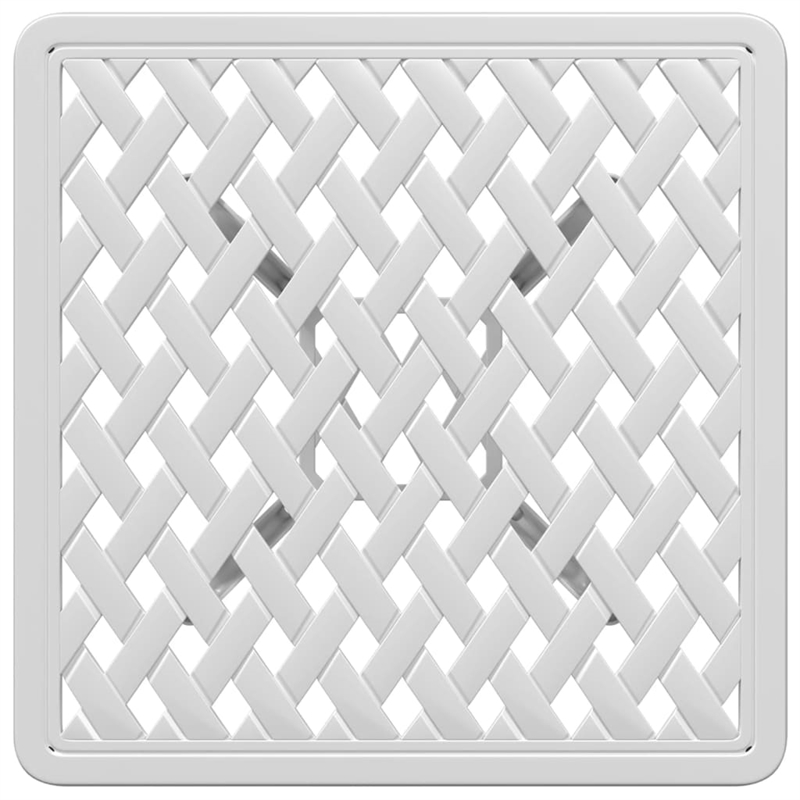 vidaXL Cast Aluminum Garden Dining Table in White