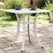 vidaXL Cast Aluminum Garden Dining Table in White