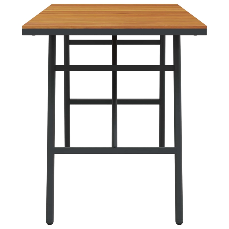 vidaXL Solid Acacia Wood Dining Table in Brown