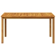 vidaXL Solid Acacia Wood Dining Table in Natural/Brown
