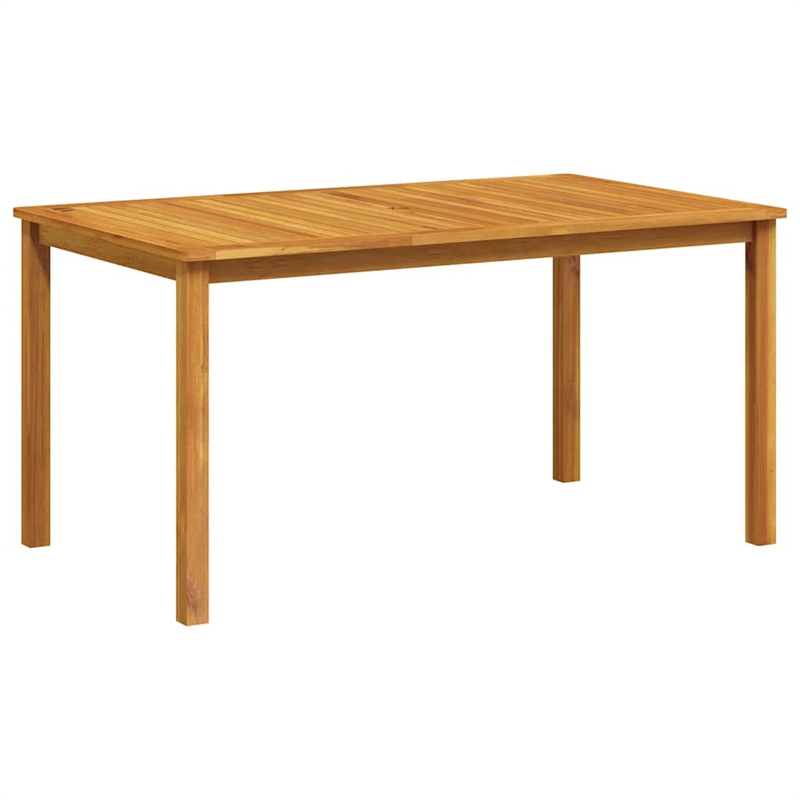 vidaXL Solid Acacia Wood Dining Table in Natural/Brown