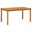 vidaXL Solid Acacia Wood Dining Table in Natural/Brown