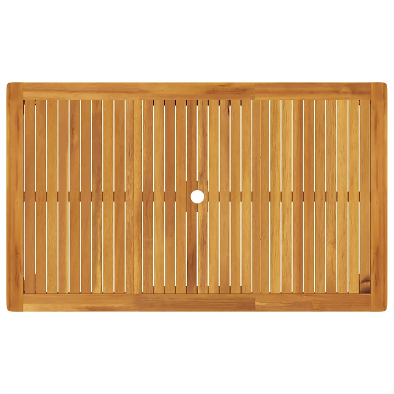 vidaXL Solid Acacia Wood Dining Table in Natural/Brown