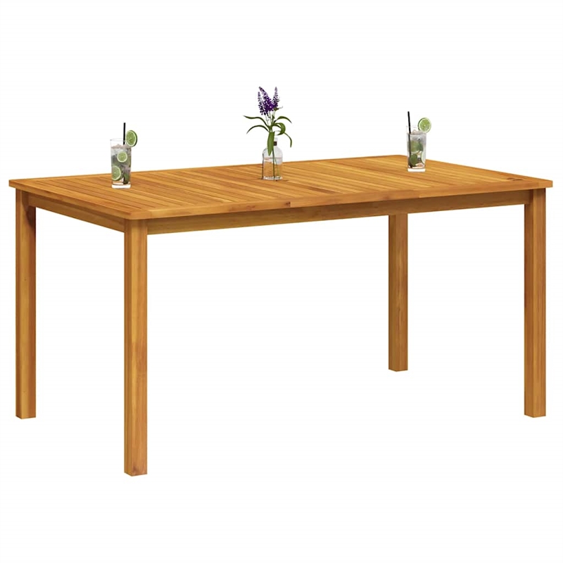 vidaXL Solid Acacia Wood Dining Table in Natural/Brown