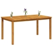 vidaXL Solid Acacia Wood Dining Table in Natural/Brown
