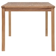 vidaXL Solid Teak Wood Dining Table in Natural/Brown