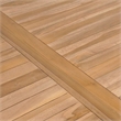 vidaXL Solid Teak Wood Dining Table in Natural/Brown