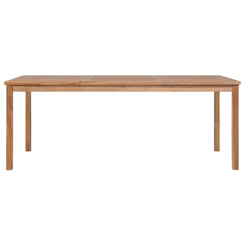vidaXL Solid Teak Wood Dining Table in Natural/Brown