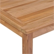 vidaXL Solid Teak Wood Dining Table in Natural/Brown