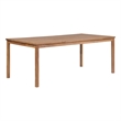 vidaXL Solid Teak Wood Dining Table in Natural/Brown